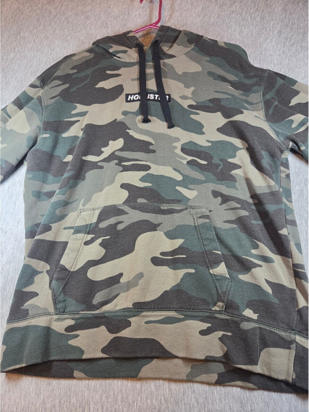 Hollister Men's Camouflage Hoodie Sweatshirt